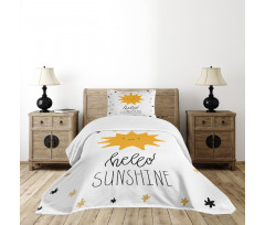 Nursery Typography Bedspread Set