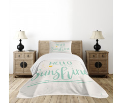 Calligraphic Summer Bedspread Set