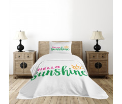 Minimalist Words Bedspread Set