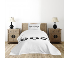 Simple Animal Graphic Bedspread Set