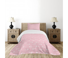 Fish Bones Hearts Bedspread Set