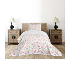 Hipster Old School Tattoo Bedspread Set