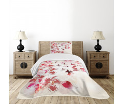 Orchids Butterflies Tropic Bedspread Set