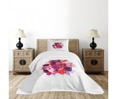 Bouquet of Exotic Flowers Bedspread Set