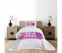 Joy is a Choice Words Art Bedspread Set