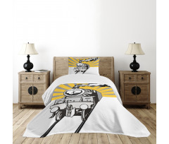 Locomotive Sunburst Effect Bedspread Set