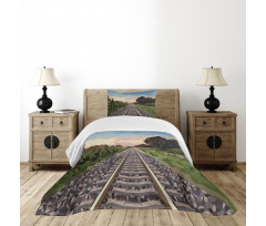 Stones and Road Tracks Bedspread Set