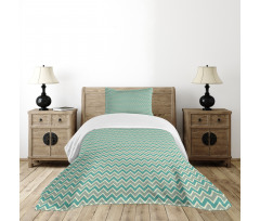 Abstract Herringbone Bedspread Set