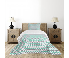 Herringbone Art Deco Bedspread Set