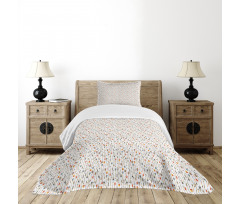 Direction Pointers Folk Art Bedspread Set