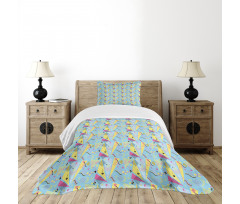 Memphis Funky Doodle 80's Bedspread Set