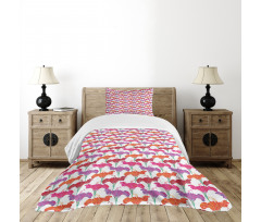 Romantic Petals Design Bedspread Set