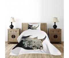 Polygonal Savannah Wildlife Bedspread Set