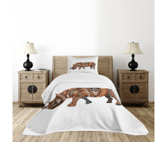 Assortment of Motifs Bedspread Set