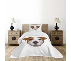 Hand Drawn Dog Animal Bedspread Set