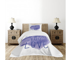 Watercolor Stain Abstract Bedspread Set