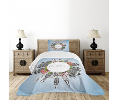 Buildings on a Globe Bedspread Set