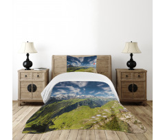 View of the Swiss Alps Bedspread Set