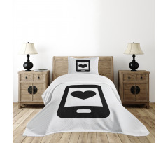 Smartphone Design Bedspread Set