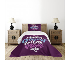 Calligraphic Message Mother Bedspread Set