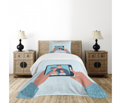 Motherhood Illustration Bedspread Set