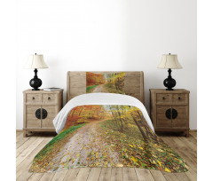 Colorful Autumnal Landscape Bedspread Set