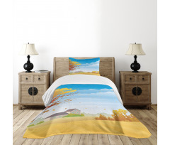 Autumn Fields Tree Farmhouse Bedspread Set