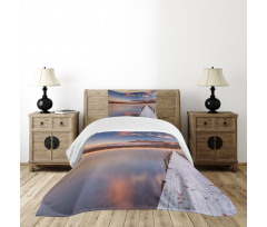 Japanese Lake Autumn Sunrise Bedspread Set