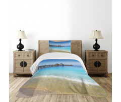 Florida Beach Sunny Day Ocean Bedspread Set