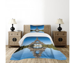 Eiffel Water Reflection Bedspread Set