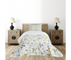 Poppies Daisies Rural Bedspread Set