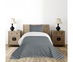 Pictogram Pattern Ocean Bedspread Set