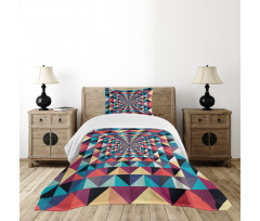 Visual Patchwork Retro Bedspread Set