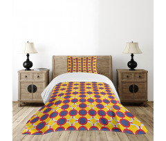 Overlapping Vivid Rounds Bedspread Set