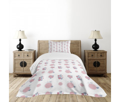 Abstract Simple Floral Art Bedspread Set