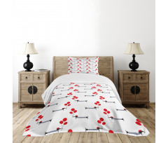 Parisian Dog and Balloons Bedspread Set