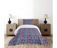 Tropic Leaves Botanical Bedspread Set