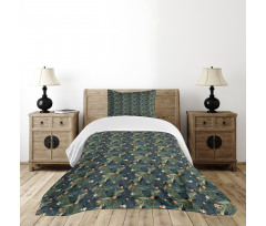 Exotic Summer Foliage Flora Bedspread Set