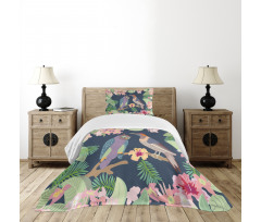 Exotic Birds Owl Avian Bedspread Set