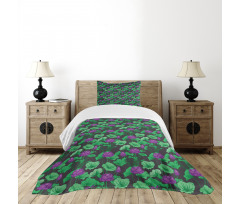 East Floral Elements Bedspread Set