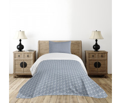 Ocean Theme Wave Pattern Bedspread Set