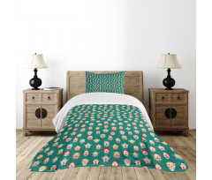 Sad and Happy Clown Faces Bedspread Set