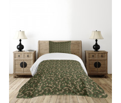 Jungle Marsh Camo Art Bedspread Set