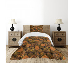 Dotwork Rounds and Citrus Bedspread Set