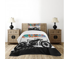 Urban Abstract Circles Bedspread Set