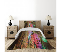 Geologic Cistern Rain Bedspread Set