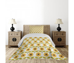 Sunflowers Retro Country Bedspread Set