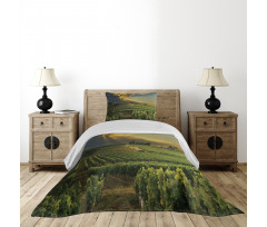 France Sunset Vineyard Bedspread Set