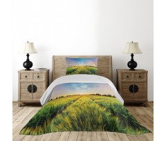 Wheat Field Nature Bedspread Set