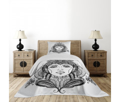 Folk Fantasy Art Bedspread Set